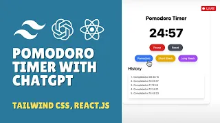 React Tailwind CSS Crafting a Pomodoro Timer Guided by ChatGPT