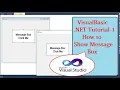 Visual Basic NET Tutorial - 1 How to Show Message Dialog Box