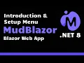 Introduction To MudBlazor using Net 8 Setup MudBlazor Menu