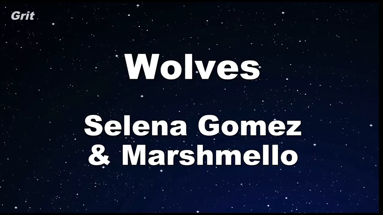 Wolves  - Selena Gomez, Marshmello Karaoke 【With Guide Melody】 Instrumental