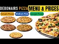 Debonairs Pizza Menu and Prices 2024 Small Size Medium Size Large Size Meat Chicken Vegetarian