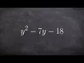 Learn how to factor a trinomial using the diamond method