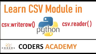 learn csv module in python import csv module open close csv file csv writerow and csv reader