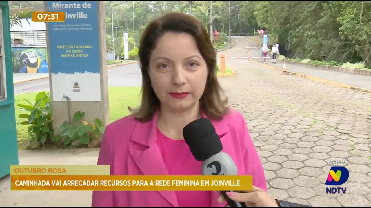Outubro Rosa: caminhada vai arrecadar recursos para a Rede Feminina em Joinville