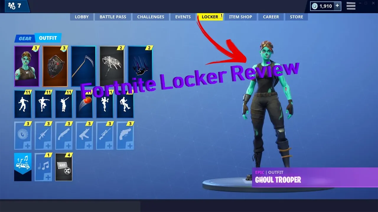 My Fortnite Locker ~ March 3rd 2019