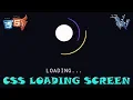 How to make css loading spinner css loading screen cool css effects