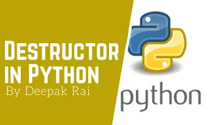 Destructor in Python Python Tutorial