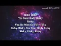 Davido ft popcaan -Risky ( lyrics video)