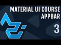 Material UI Course AppBar