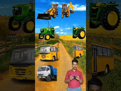 tractor jcb bus truck #vfx #shorts #viralshort