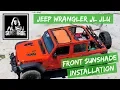 Alien Sunshade Jeep Wrangler JL JLU Front Shade Installation - For Shades Bought