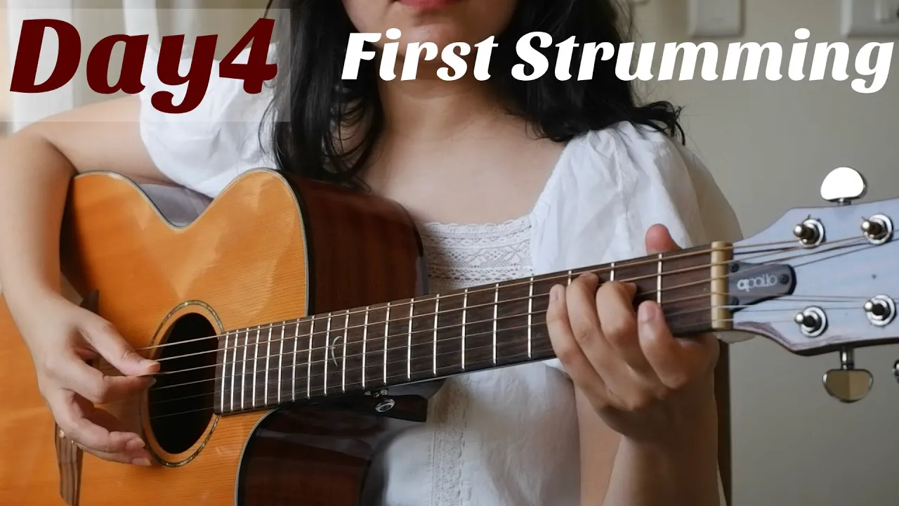 DAY 4 - Your First Strumming Pattern with a Pick - 30 Days of Beginner Guitar