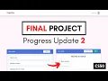 CS50 Final Project Web App Progress Update