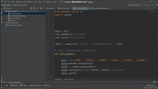 Dice rolling Simulation using tkinter on python 3