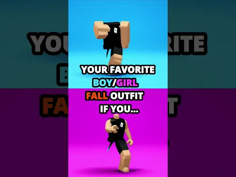 Your Favorite Fall Outfit If You...🍂 #roblox #robloxshorts