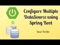 Configure Multiple DataSource using Spring Boot and Spring Data Java Techie