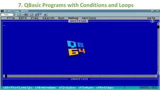 QBasic Programs with Conditions and Loops