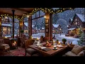 Lagu Cozy Christmas Café Atmosphere ☕ Gentle Jazz Piano \u0026 Fireplace Sounds for Work \u0026 Reading