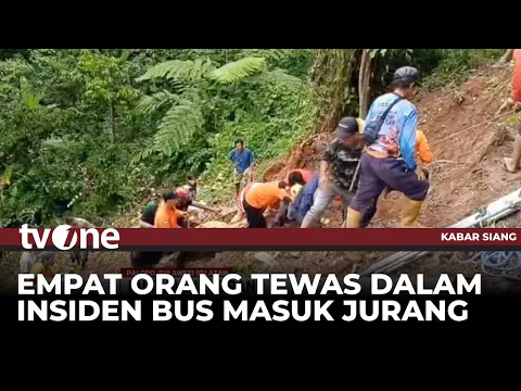 Bus di Sulsel Masuk Jurang, Empat Orang Meninggal Dunia