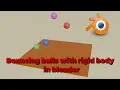 Blender Tutorial Bouncing balls with rigid body simulation in blender