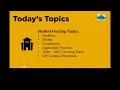 Student Housing - New Student Virtual Information Session