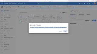 how to stop or delete gcloud vm instances