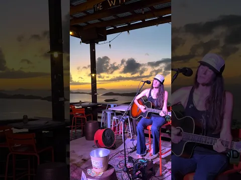 @islandgirlmusic.erinhart on The Sunset Deck singing her song “Thrive.”