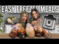 5 EASY Freezer Meals in 30 Minutes - Instant Pot or Slow Cooker