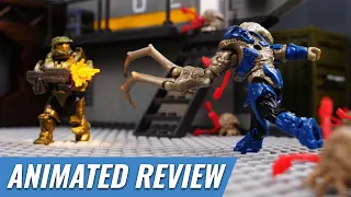 Floodgate Firefight - Animated Set Review Halo Mega Construx Stop Motion
