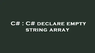 C C declare empty string array