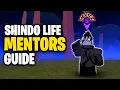 MENTORS GUIDE BEST MENTOR ALL LOCATIONS PASSIVE ABILITIES in SHINDO LIFE Roblox