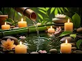 Relaxation Music: Bamboo Water Fountain + Healing Piano 🌿 Sleep Music, Meditation and Nature Sounds