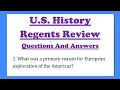 US History Regents Review Questions and Answers