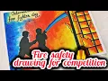 Safety safety poster safety with fire truck