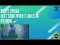 A Very simple Text to Speech converter in Python OceanOfCode