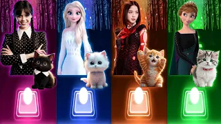 Download Cute Cat Songs | Wednesday Bloody Mary | Elsa Believer | Jisoo Flower | Anna Enemy | Imagine Dragons MP3