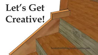 Floor Trim Details Around Stair Landing Newel Post And Skirt Board - Finish Carpentry Ideas Part 1