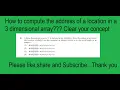In three Dimensional array in C how to compute the address of the location A p q r