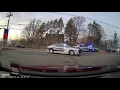 Police chase ends with a crash in Framingham MA March 20 2021 dashcam car police pursuit