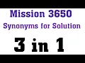 Synonyms for solution synonyms of solution By English Guru Mahesh Sharma
