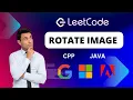 Rotate Image Leetcode Rotate Image Leetcode CPP JAVA