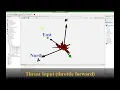 Aircraft dynamics attitude animation Modelica 1