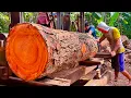 Download Lagu The Boss Has a Fortune! Unsawn Super Mahogany Sold \u0026 Sawmilled into 3 x 20 Boards