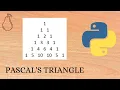 Pascal s Triangle Using python Pear Codes