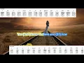 Something no capo by The Beatles play along with scrolling guitar chords and