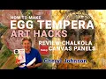 Master Art Class Learn Egg Tempera - How I set Up my Studio to shoot s Cheryl Johnson