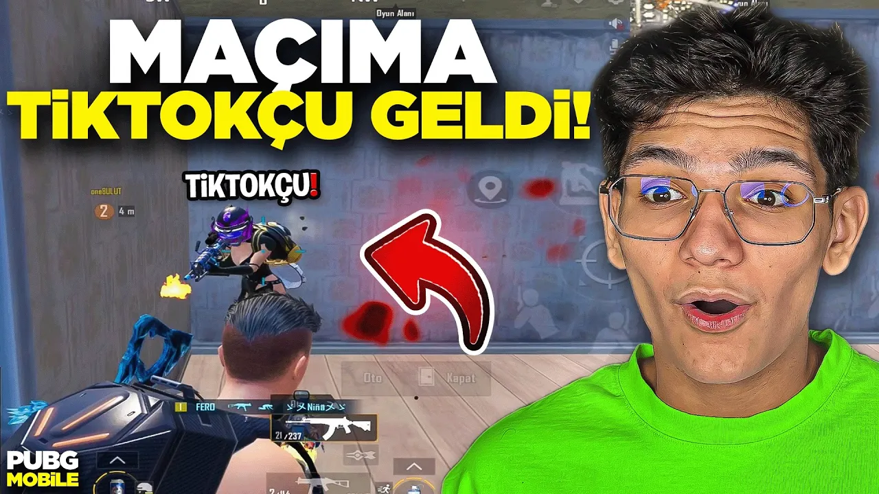MAÇIMA TİKTOKÇU SAĞLAM OYUNCU GELDİ! - PUBG MOBİLE