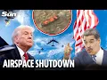 Lagu Trump declares Venezuela’s airspace is ‘CLOSED’ after chilling land strikes warning