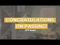 So You Passed the CFP Exam