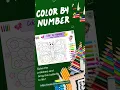 5 free printable activities - Color by number